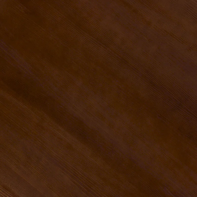 Table à manger ronde en bois à lattes, marron / blanc cérusé, 4 places