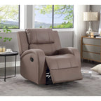Fauteuil inclinable manuel, marron/beige, 1 place
