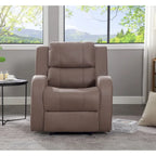 Fauteuil inclinable manuel, marron/beige, 1 place