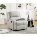 Fauteuil inclinable manuel, marron/beige, 1 place