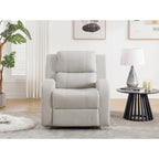 Fauteuil inclinable manuel, marron/beige, 1 place