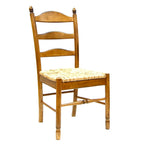 Chaise de salle à manger Brown & Straw Ladder Back, sans accoudoirs, 1 place