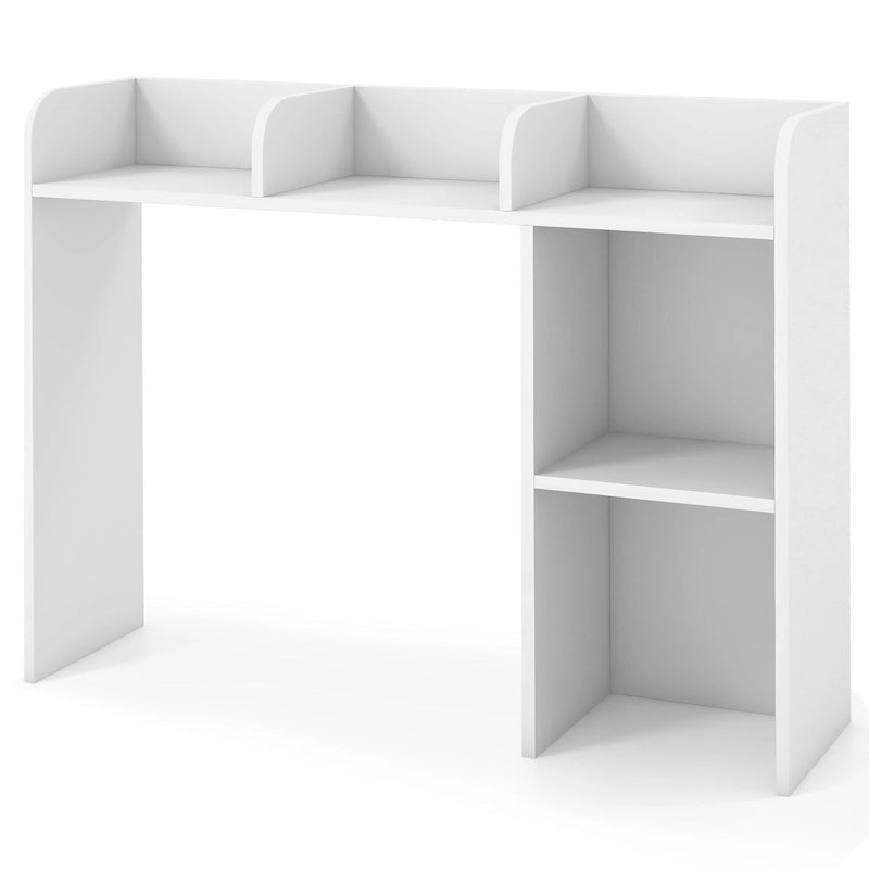 Support d'écran pour étagère de bureau Naturel / Blanc / Marron, 3 niveaux, un seul utilisateur