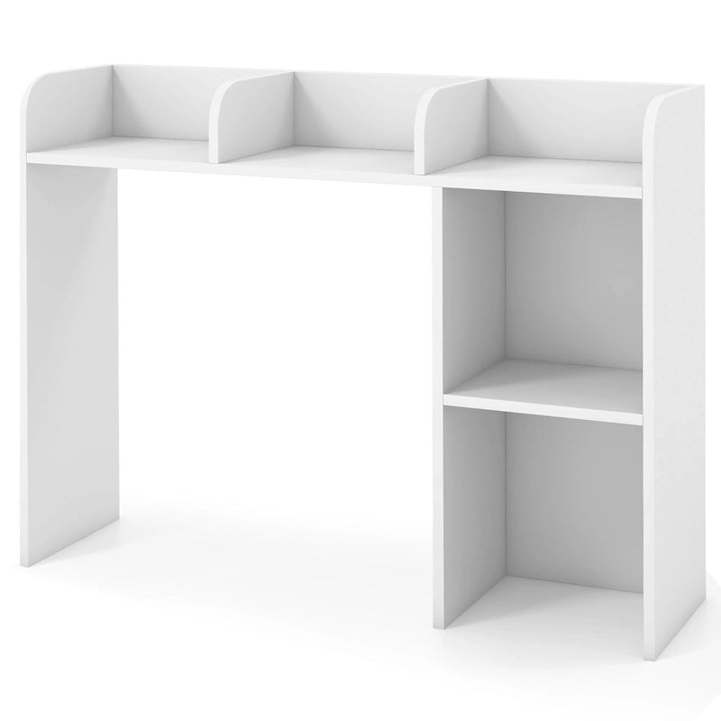 Support d'écran pour étagère de bureau Naturel / Blanc / Marron, 3 niveaux, un seul utilisateur
