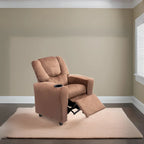 Fauteuil inclinable pour enfants rose / noir / gris / marron — PVC / microfibre / chenille, 1 place