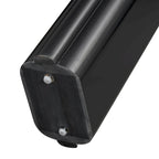 Console incurvée 60", noir / beige — style minimaliste 2 pieds