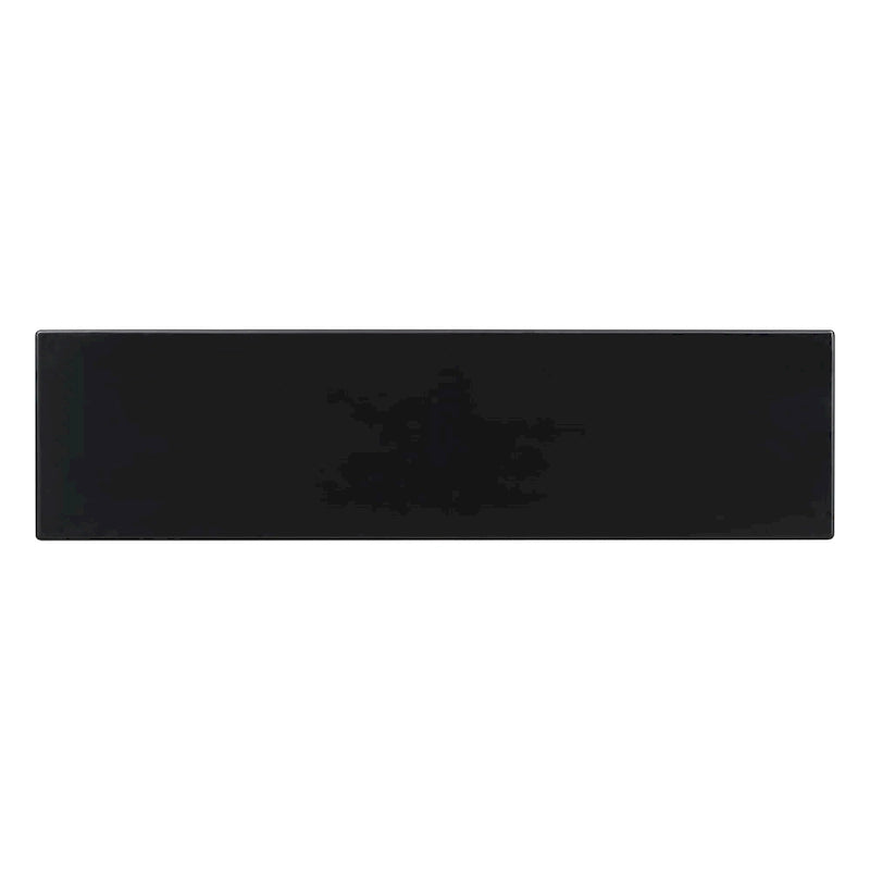 Console incurvée 60", noir / beige — style minimaliste 2 pieds