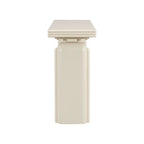 Console incurvée 60", noir / beige — style minimaliste 2 pieds
