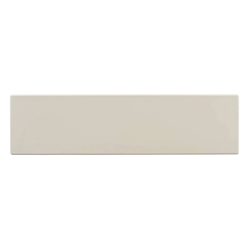 Console incurvée 60", noir / beige — style minimaliste 2 pieds