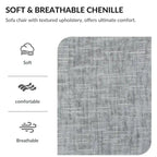 Fauteuil de relaxation surdimensionné avec pouf, pour 1 personne - Vert / Gris / Beige / Gris foncé