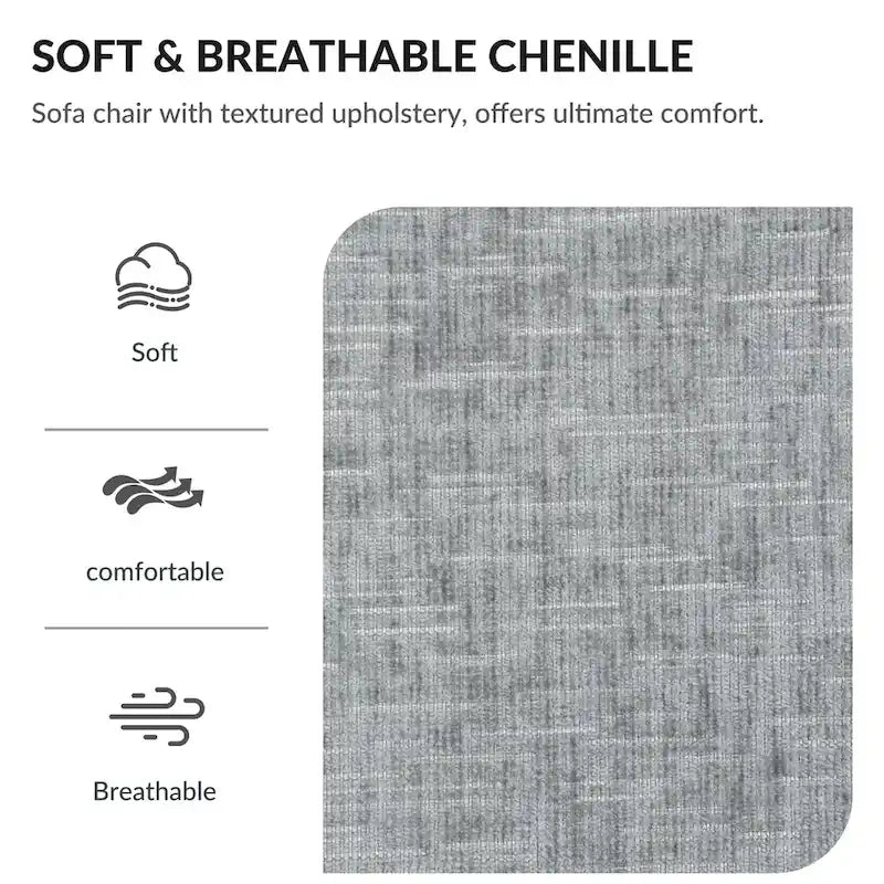 Fauteuil de relaxation surdimensionné avec pouf, pour 1 personne - Vert / Gris / Beige / Gris foncé