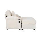 Fauteuil de relaxation surdimensionné avec pouf, pour 1 personne - Vert / Gris / Beige / Gris foncé