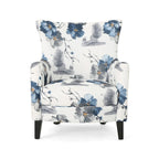Fauteuil rembourré haut dossier multicolore — Une place