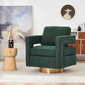 Fauteuil pivotant - Vert / Gris / Orange / Blanc, 1 place