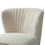 Fauteuil d'appoint capitonné en velours – Pieds dorés | Marine / Violet / Rose / Gris / Bleu sarcelle / Noir / Bleu / Ivoire / Fuchsia / Fauve / Moutarde / Vert | Sans accoudoirs | 1 place