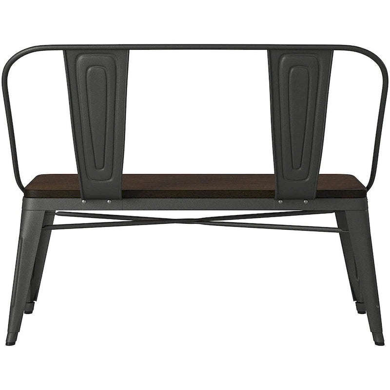 Ensemble table et chaises de pique-nique pliantes portables 4 places Gunmetal / Naturel, alliage d'aluminium