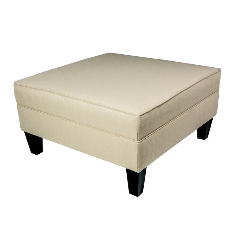 Pouff ottoman carré de rangement, Beige / Bleu / Gris / Gris foncé, 1 à 2 places