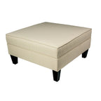 Pouff ottoman carré de rangement, Beige / Bleu / Gris / Gris foncé, 1 à 2 places