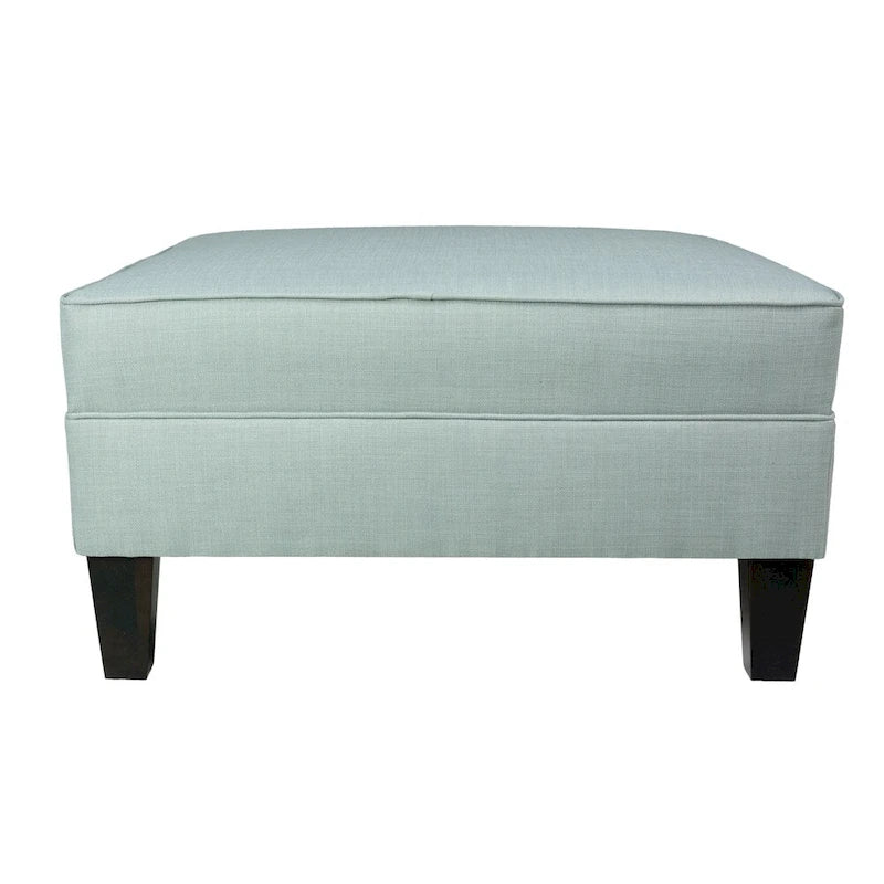 Pouff ottoman carré de rangement, Beige / Bleu / Gris / Gris foncé, 1 à 2 places