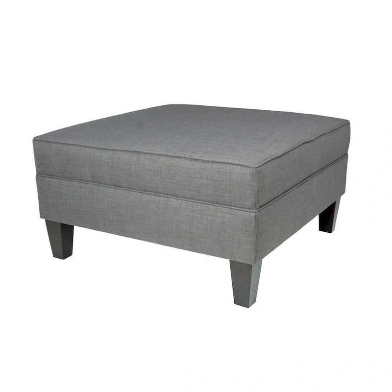 Pouff ottoman carré de rangement, Beige / Bleu / Gris / Gris foncé, 1 à 2 places