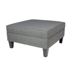 Pouff ottoman carré de rangement, Beige / Bleu / Gris / Gris foncé, 1 à 2 places