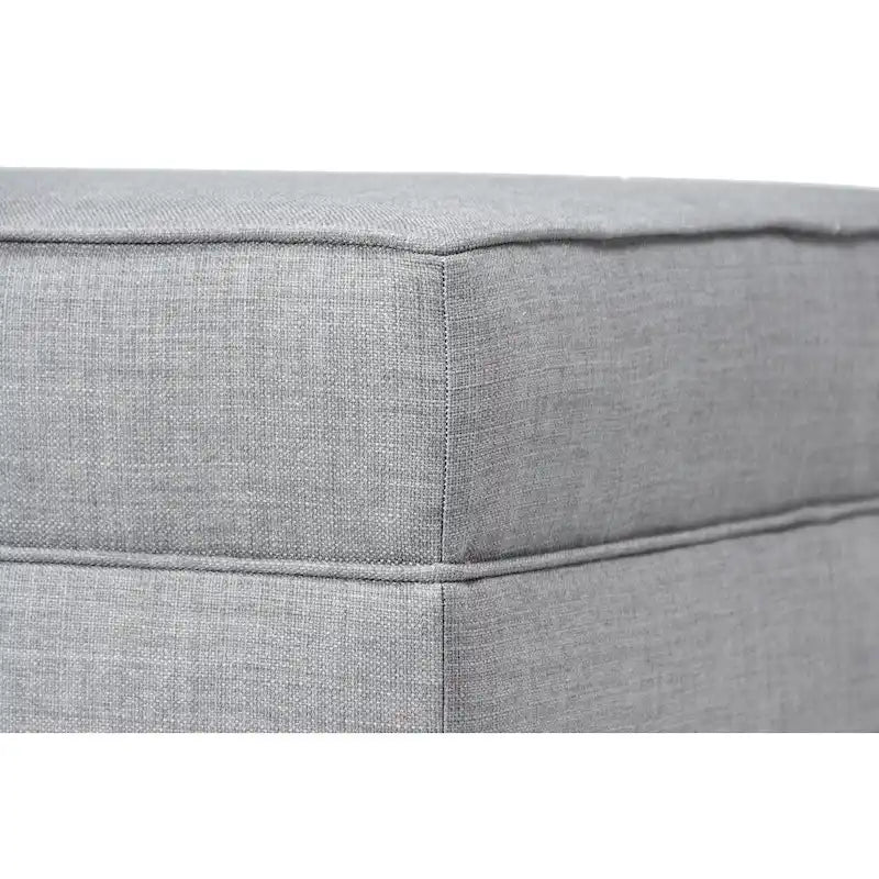 Pouff ottoman carré de rangement, Beige / Bleu / Gris / Gris foncé, 1 à 2 places