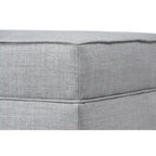 Pouff ottoman carré de rangement, Beige / Bleu / Gris / Gris foncé, 1 à 2 places