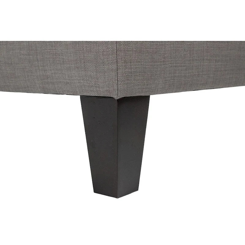 Pouff ottoman carré de rangement, Beige / Bleu / Gris / Gris foncé, 1 à 2 places