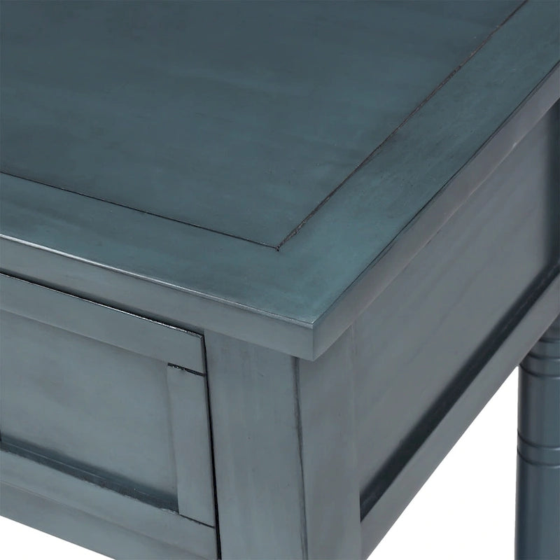 Console avec 2 tiroirs et étagère inférieure — Ivoire / Bleu Rétro / Gris Antique / Bleu Marine / Espresso