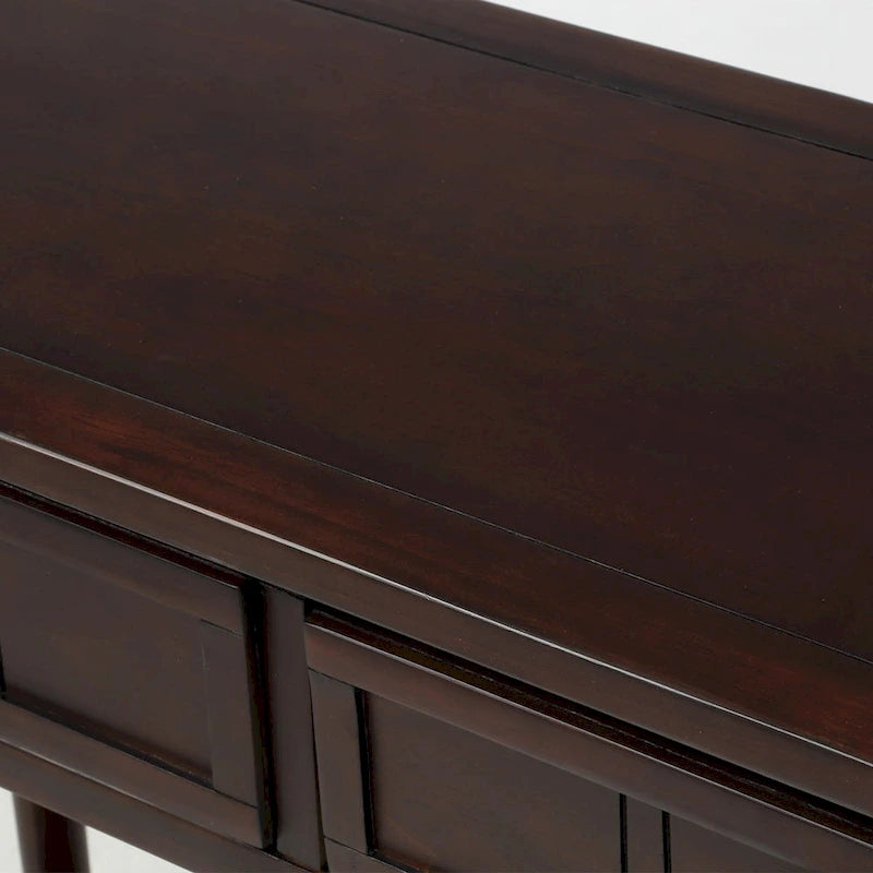 Console avec 2 tiroirs et étagère inférieure — Ivoire / Bleu Rétro / Gris Antique / Bleu Marine / Espresso