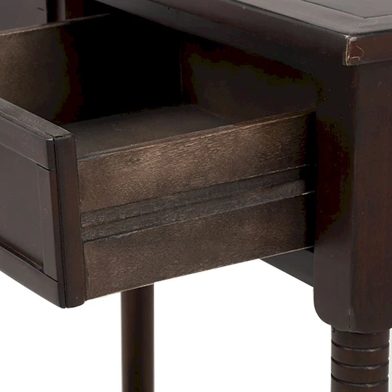 Console avec 2 tiroirs et étagère inférieure — Ivoire / Bleu Rétro / Gris Antique / Bleu Marine / Espresso