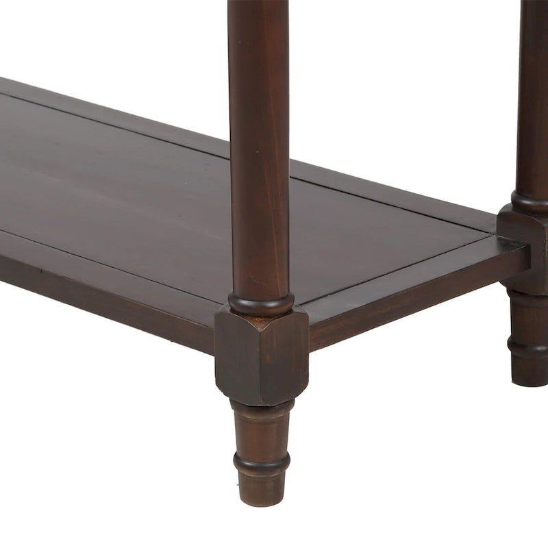 Console avec 2 tiroirs et étagère inférieure — Ivoire / Bleu Rétro / Gris Antique / Bleu Marine / Espresso
