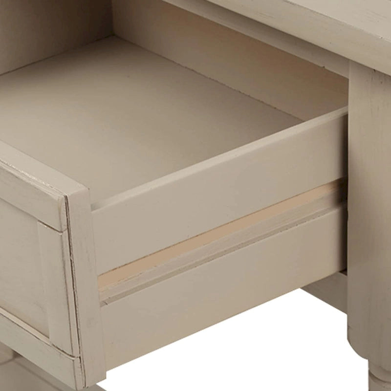 Console avec 2 tiroirs et étagère inférieure — Ivoire / Bleu Rétro / Gris Antique / Bleu Marine / Espresso