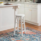 Tabouret de comptoir sans dossier, naturel/gris délavé/blanc, 1 personne