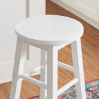 Tabouret de comptoir sans dossier, naturel/gris délavé/blanc, 1 personne