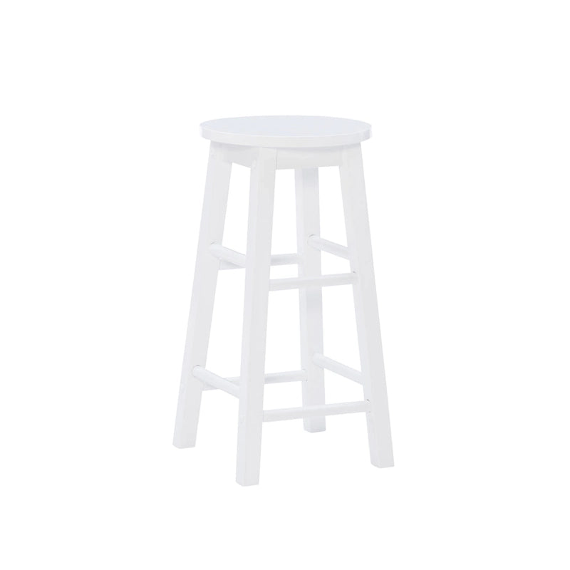 Tabouret de comptoir sans dossier, naturel/gris délavé/blanc, 1 personne