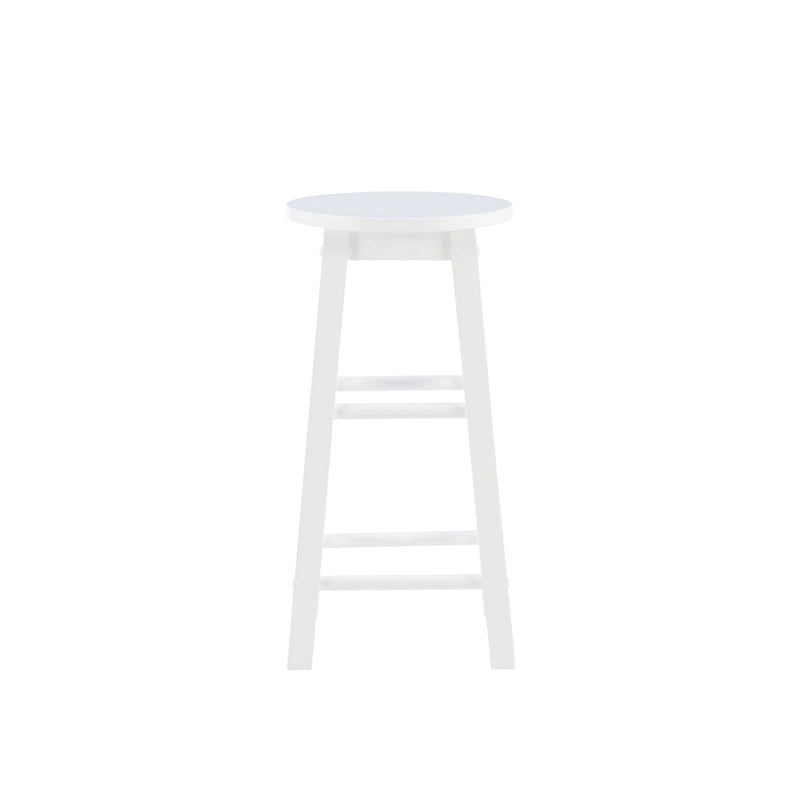 Tabouret de comptoir sans dossier, naturel/gris délavé/blanc, 1 personne
