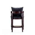 Tabouret de comptoir mi-siècle Noir / Camel / Ivoire / Gris — Assise individuelle