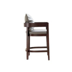 Tabouret de comptoir mi-siècle Noir / Camel / Ivoire / Gris — Assise individuelle