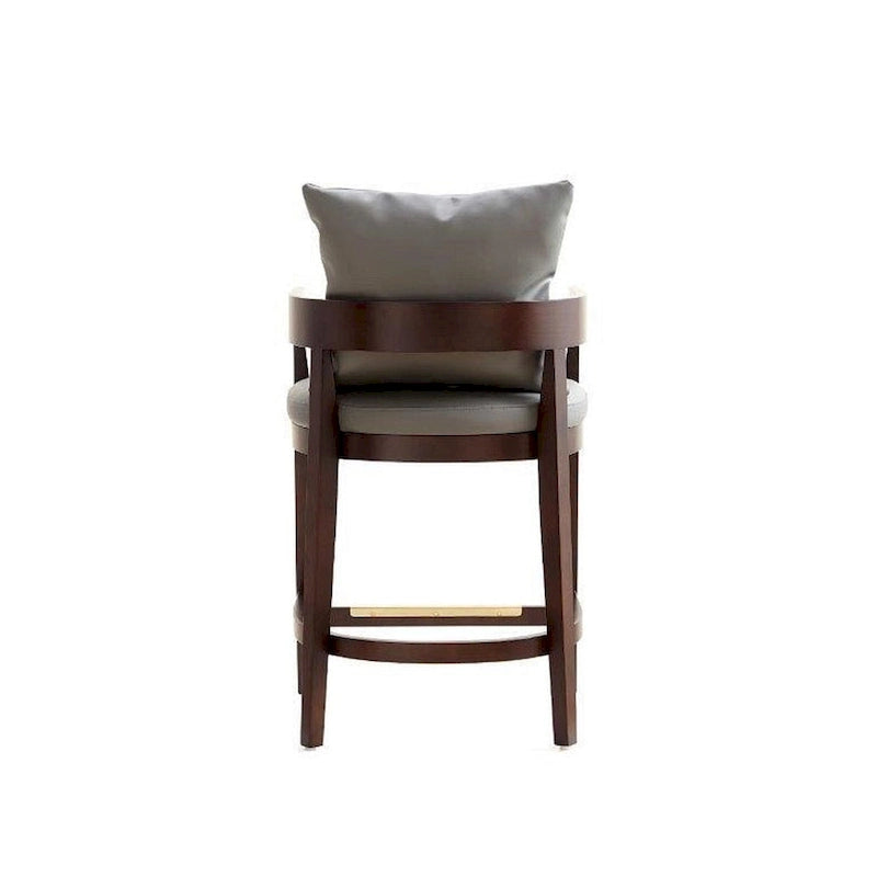 Tabouret de comptoir mi-siècle Noir / Camel / Ivoire / Gris — Assise individuelle