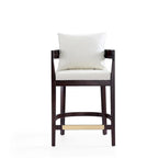 Tabouret de comptoir mi-siècle Noir / Camel / Ivoire / Gris — Assise individuelle