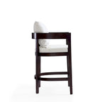 Tabouret de comptoir mi-siècle Noir / Camel / Ivoire / Gris — Assise individuelle