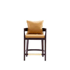 Tabouret de comptoir mi-siècle Noir / Camel / Ivoire / Gris — Assise individuelle