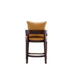 Tabouret de comptoir mi-siècle Noir / Camel / Ivoire / Gris — Assise individuelle