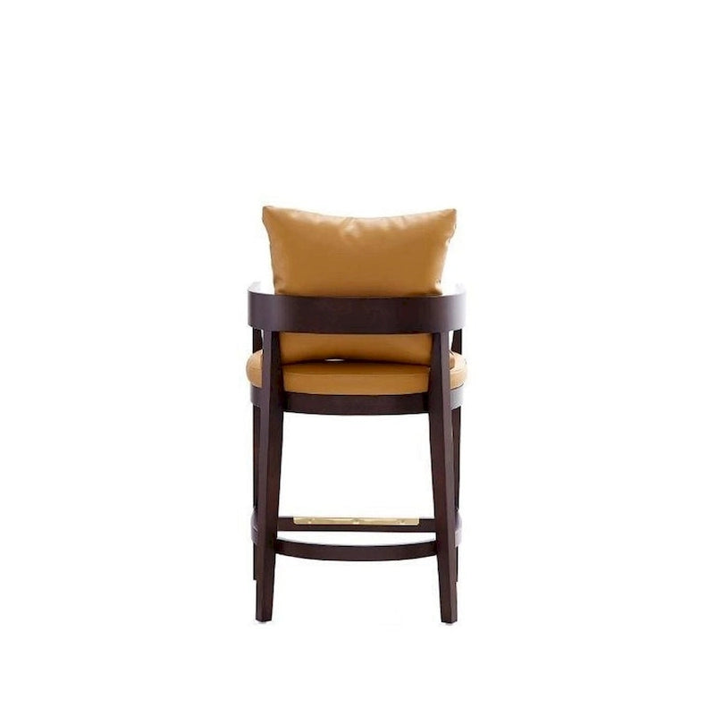 Tabouret de comptoir mi-siècle Noir / Camel / Ivoire / Gris — Assise individuelle