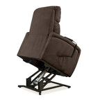 Fauteuil inclinable releveur en chenille marron — 1 place