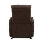 Fauteuil inclinable releveur en chenille marron — 1 place