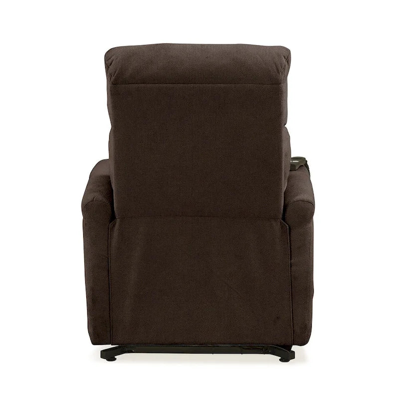 Fauteuil inclinable releveur en chenille marron — 1 place