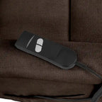 Fauteuil inclinable releveur en chenille marron — 1 place