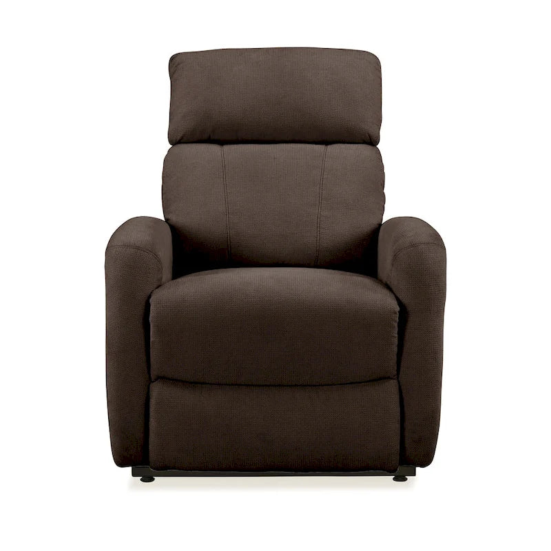 Fauteuil inclinable releveur en chenille marron — 1 place